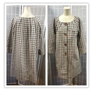 Toca, women, coat, white/black, cotton, size 8.: